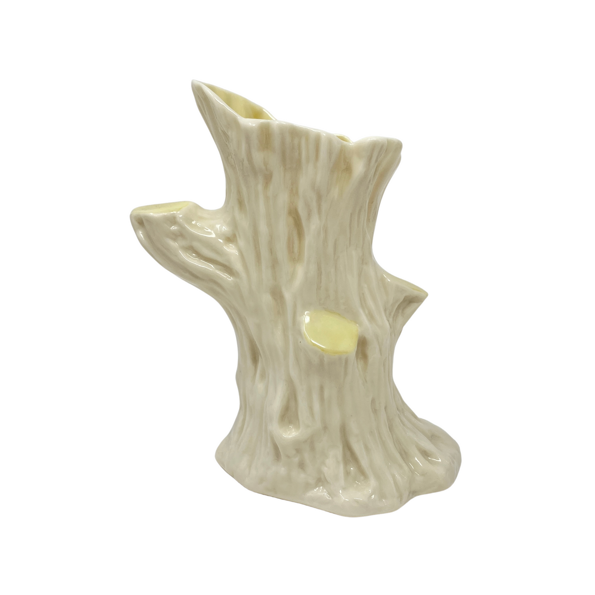 Bellek Irish Porcelain "Faux Bois" Tree Trunk Vase