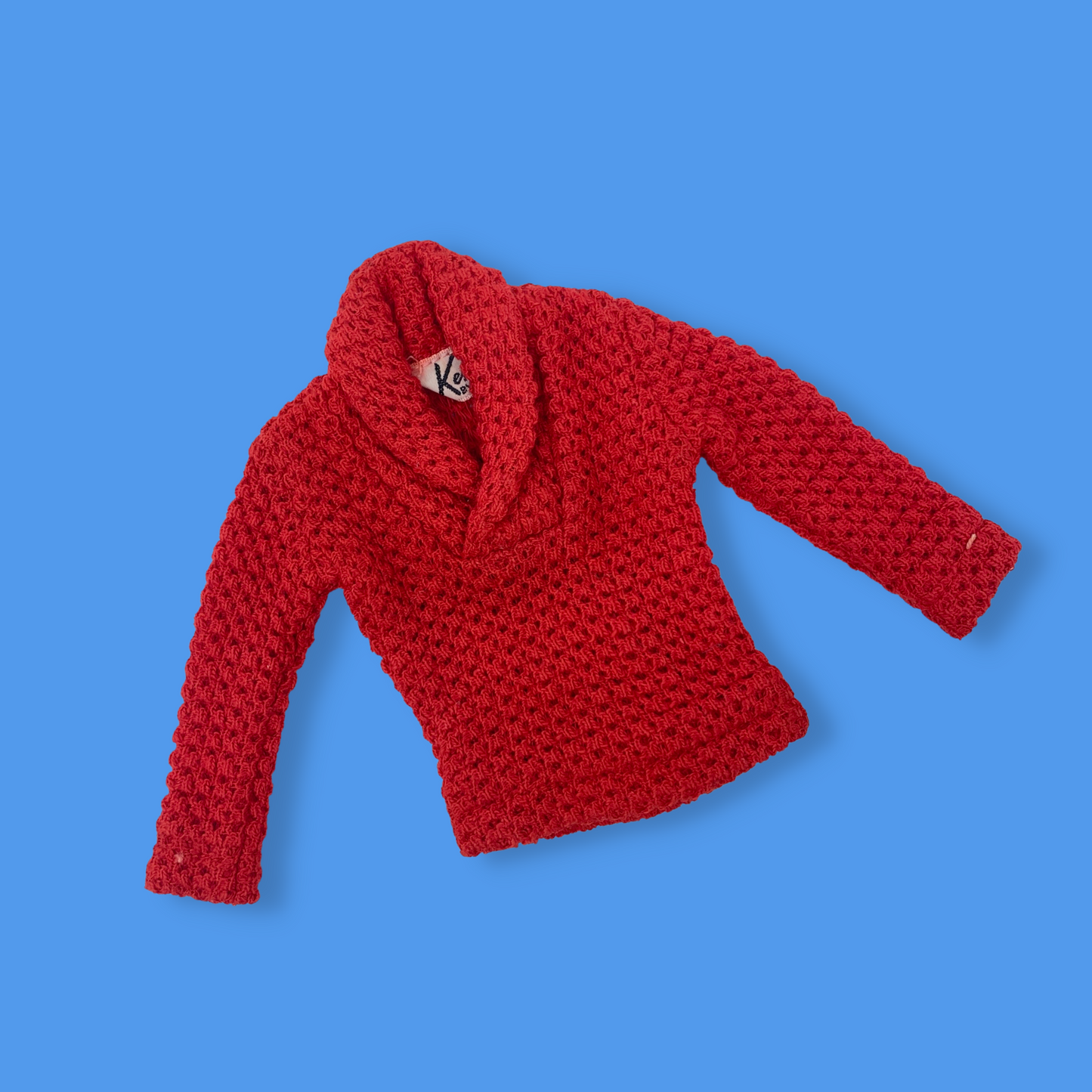 1962 Ken Red Holiday Knit Pullover Sweater