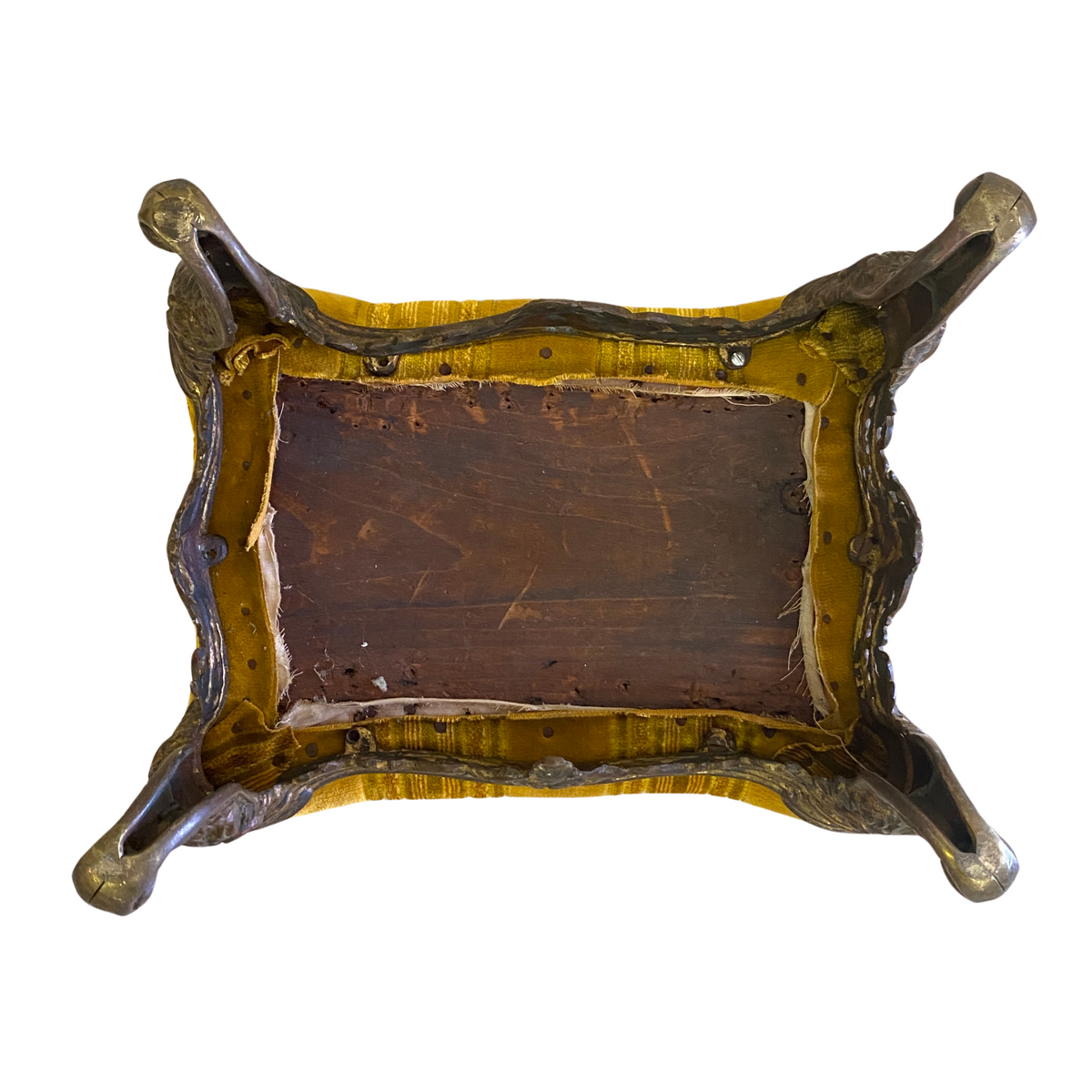 Gilt Victorian Cast Iron Foot Stool