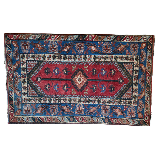 Vintage Persian Handmade Rug 4’ x 6’6”