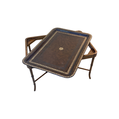 Maitland Smith Leather Top Coffee Table