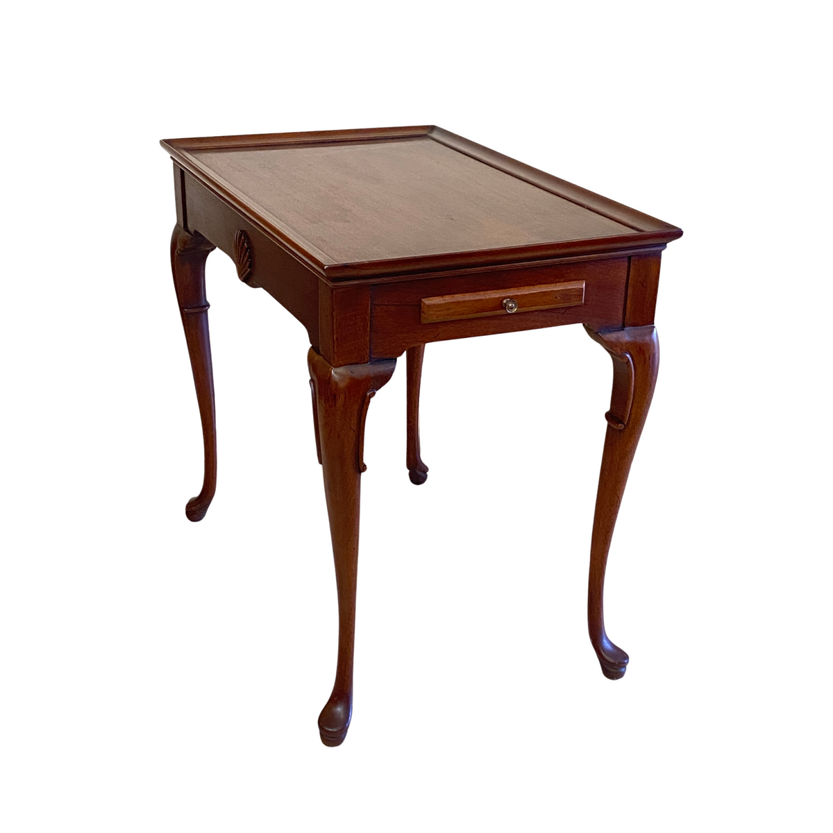 Queen Anne Shelled Mahogany Tea Table