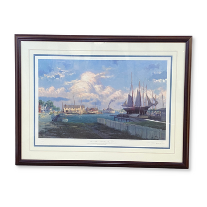 John Barber “Summer Afternoon at St. Michaels, Circa 1907” Framed Print