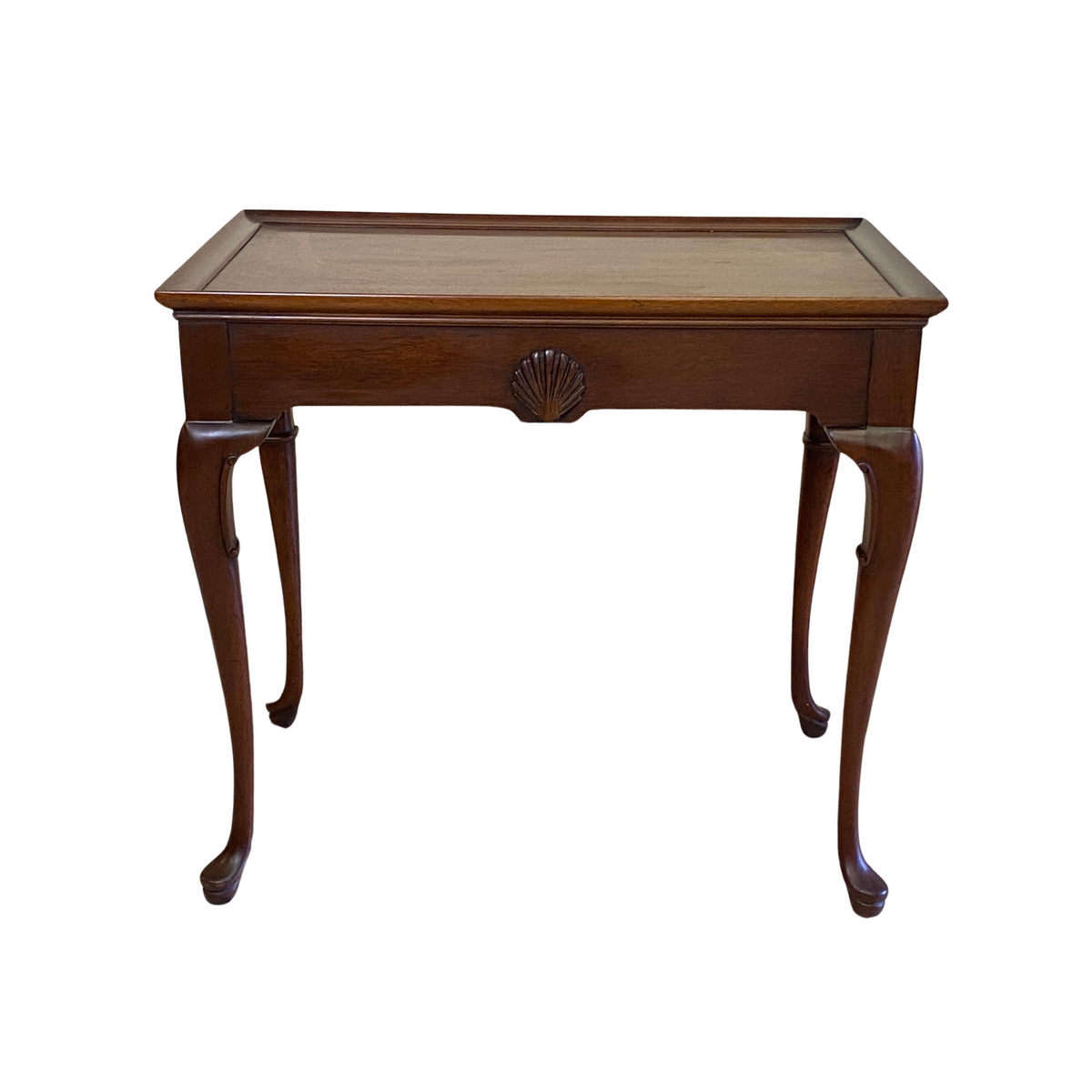 Queen Anne Shelled Mahogany Tea Table