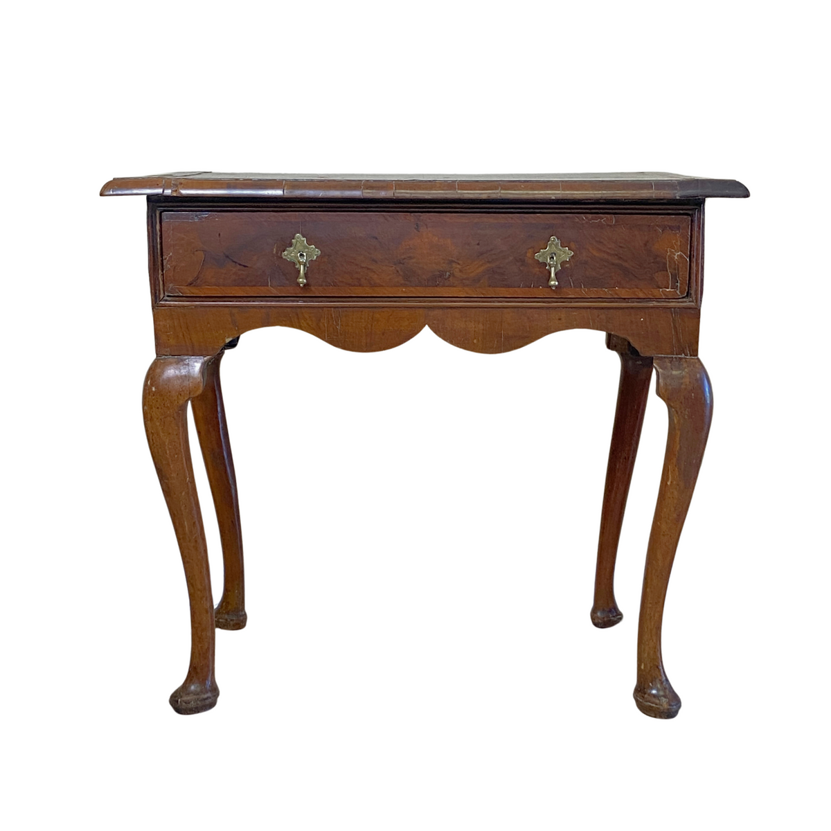 Italian 18th Century Burled Console End Table