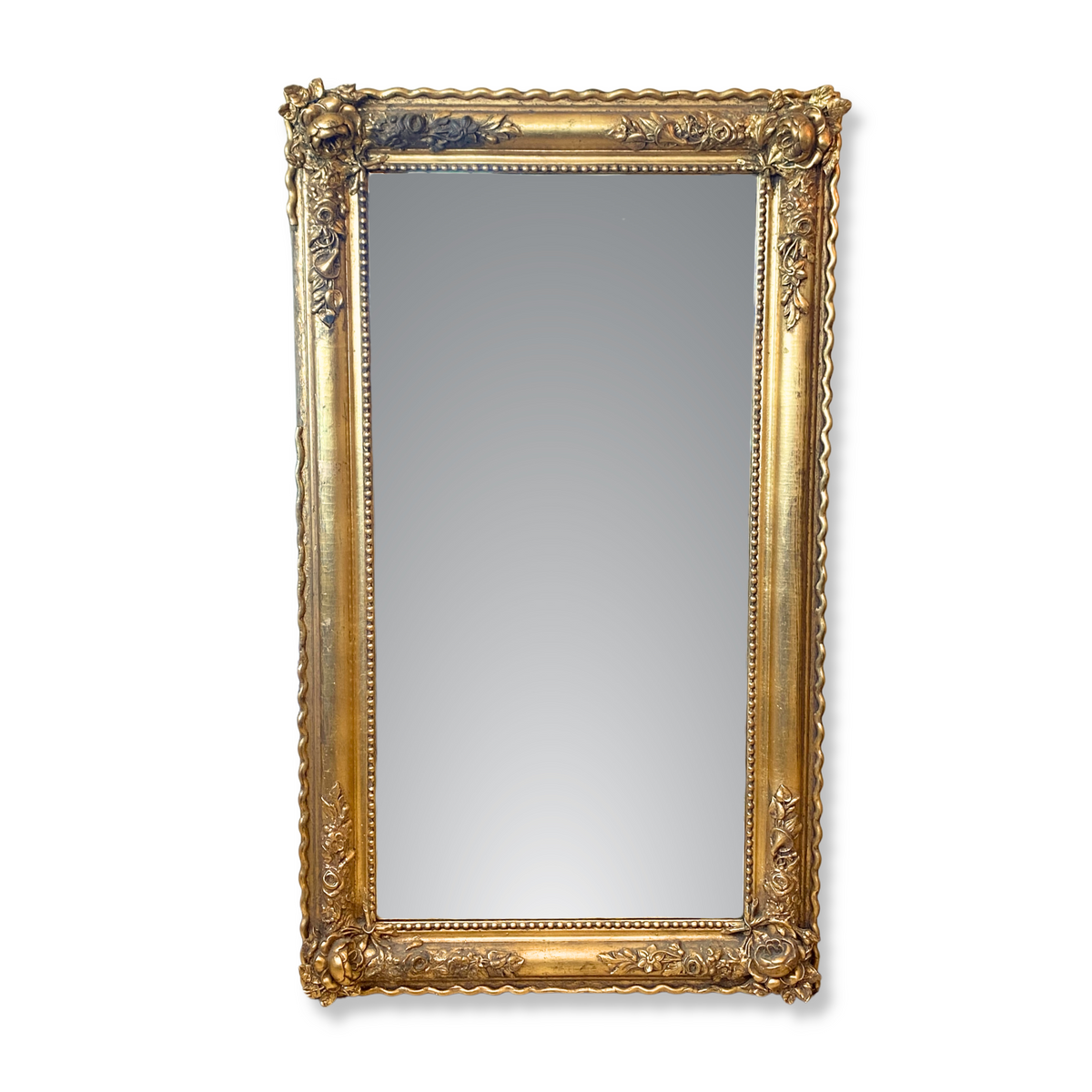 Linden Hall Foster VA Gilt Rose Mirror, ca. 1880