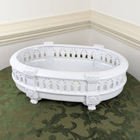 Castilian Reticulated Ceramic Centerpiece Bowl (19"x 12")