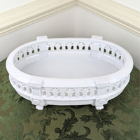 Castilian Reticulated Ceramic Centerpiece Bowl (19"x 12")