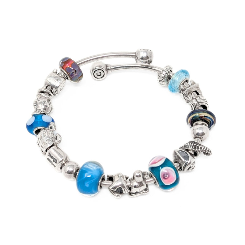 Chamilia Sterling Silver Nautical Sea Life Charm Bracelet