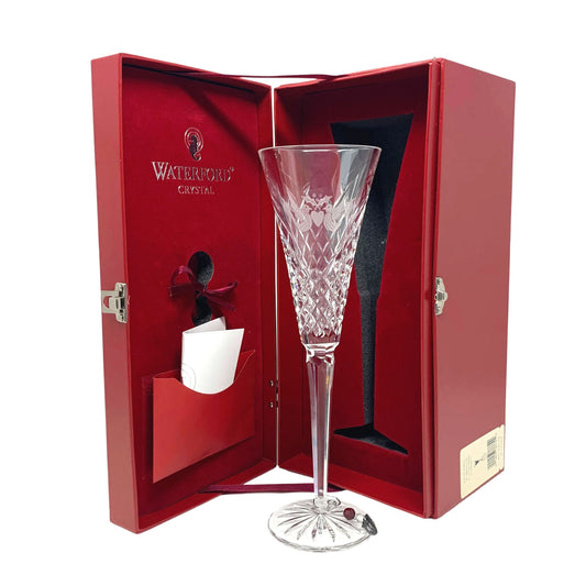 Waterford Crystal 12 Days of Christmas #2 Turtle Doves Champagne Flute