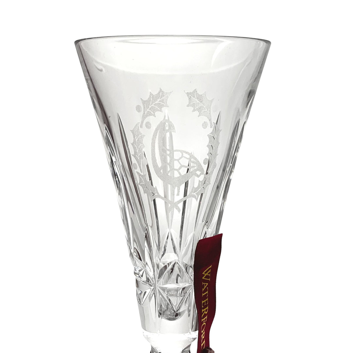 Waterford Crystal 12 Days of Christmas #6 Geese A-Laying Champagne Flute