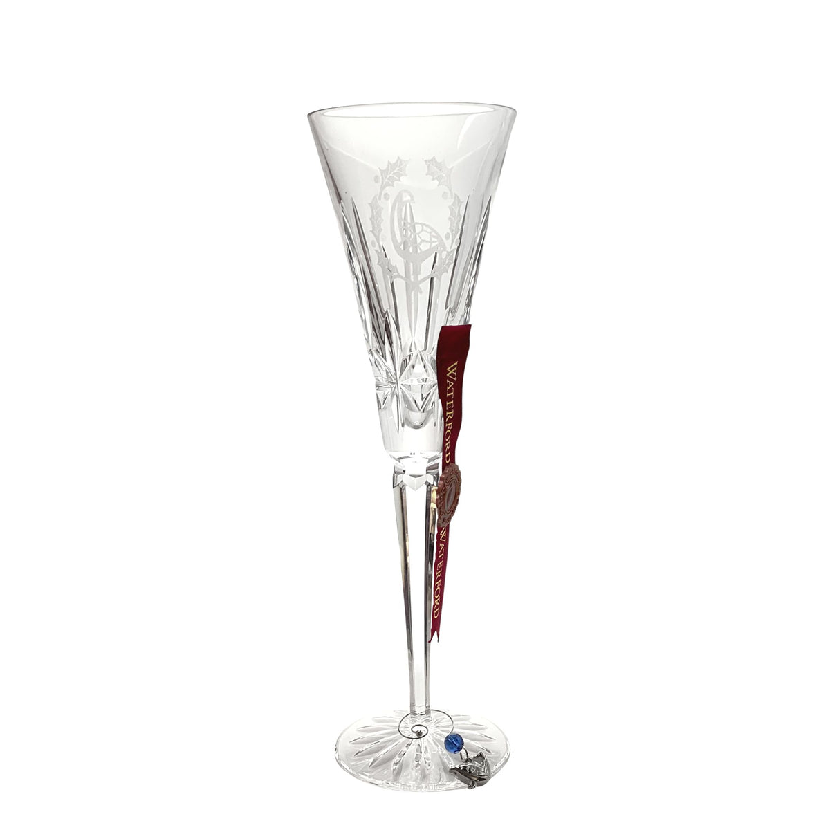 Waterford Crystal 12 Days of Christmas #6 Geese A-Laying Champagne Flute