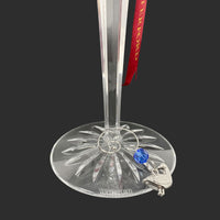 Waterford Crystal 12 Days of Christmas #6 Geese A-Laying Champagne Flute