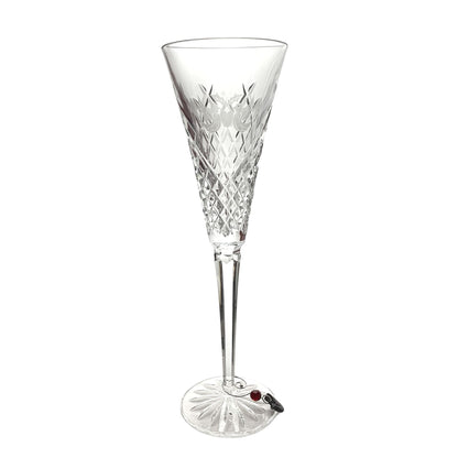 Waterford Crystal 12 Days of Christmas #2 Turtle Doves Champagne Flute