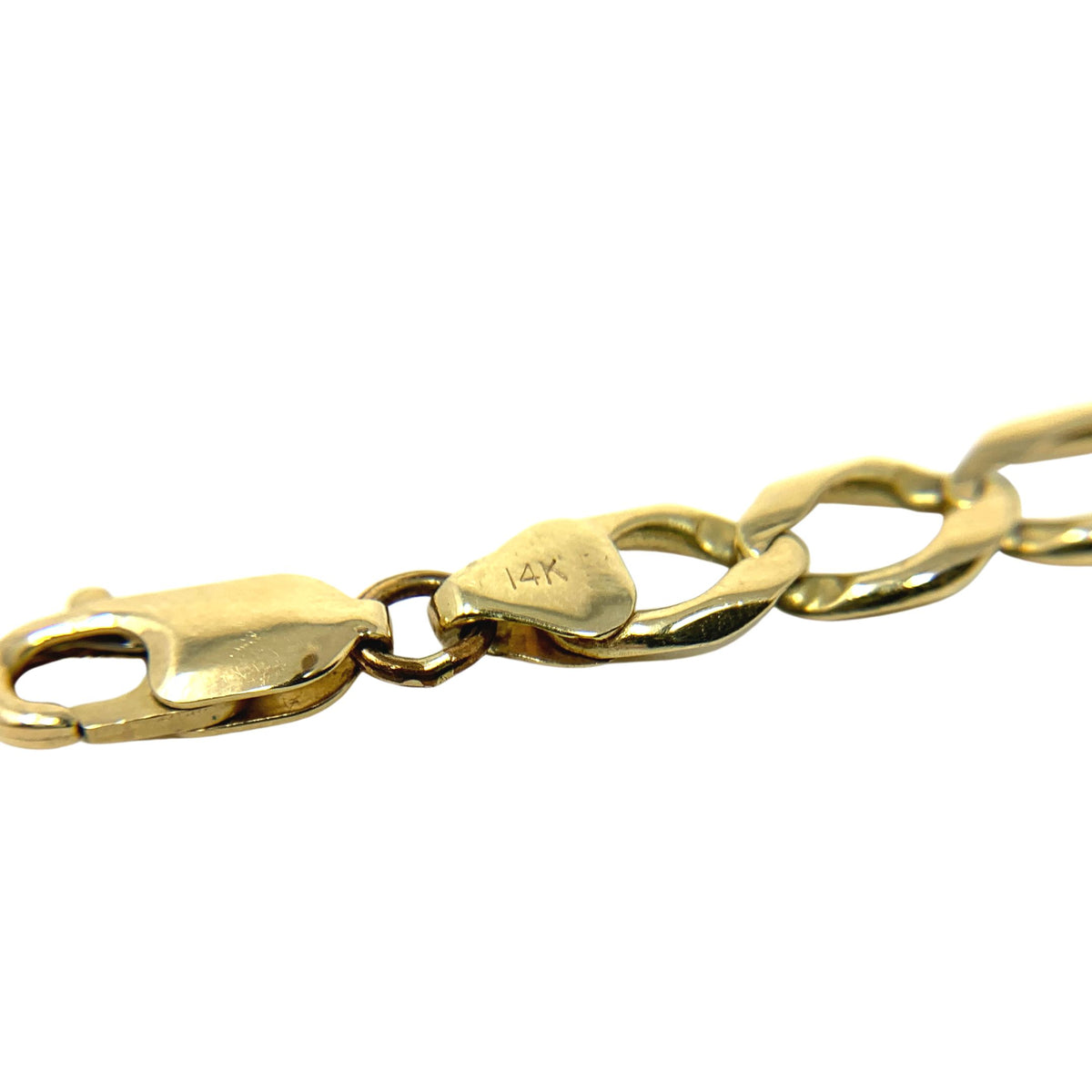 14K Gold JMD Signed Chain Bracelet