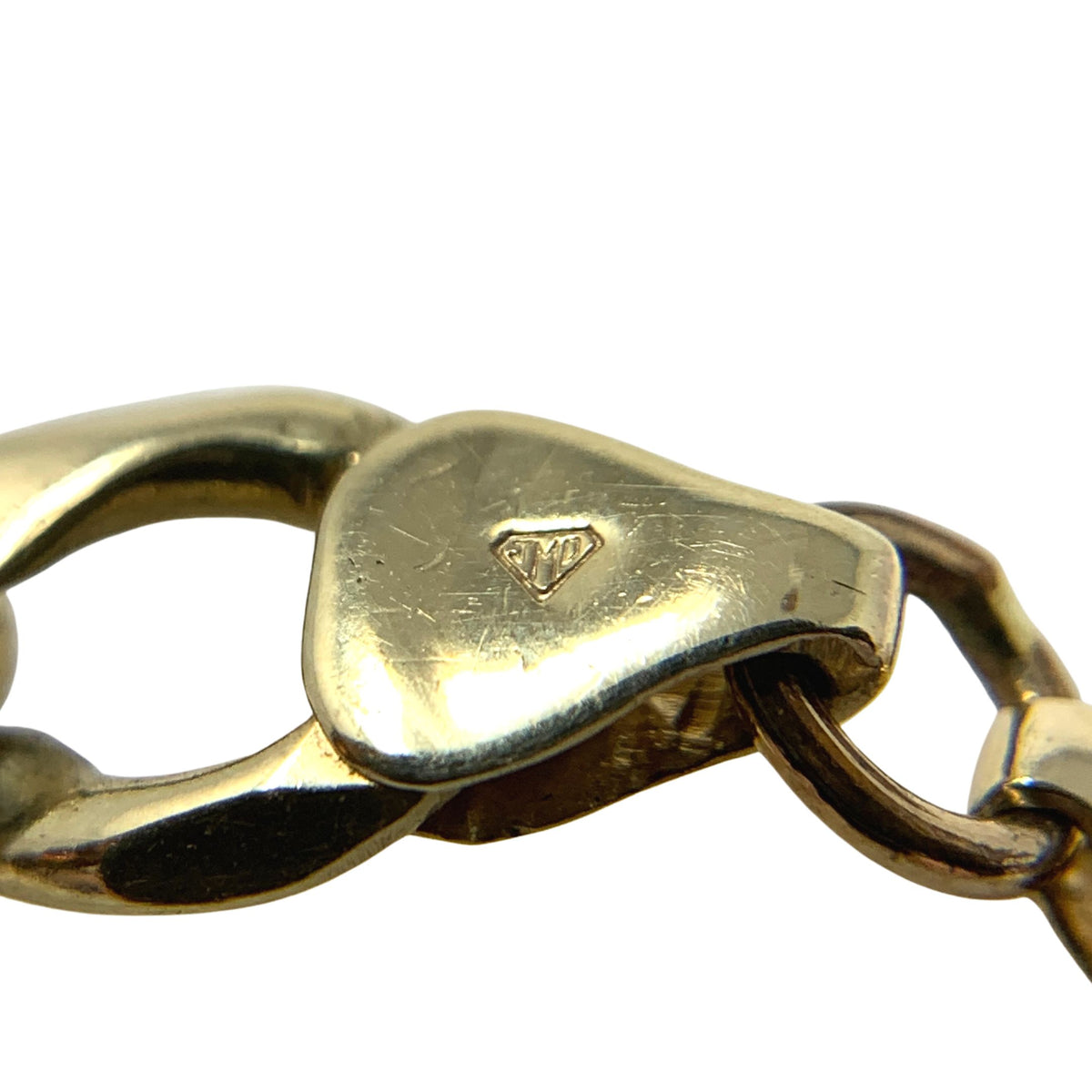 14K Gold JMD Signed Chain Bracelet