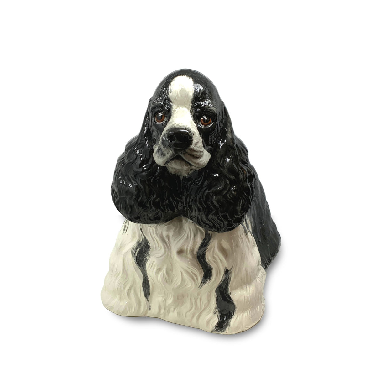 The Townsends Glazed Ceramic Life-Size Cocker Spaniel Dog