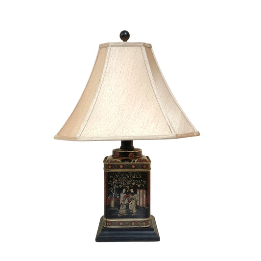 Fredrick Cooper Vintage Chinoiserie Tea Tin Lamp