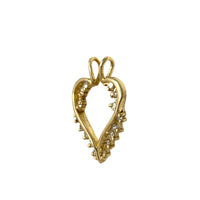 14K Gold 16 Diamond (0.42tcw) Heart Pendant