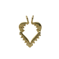 14K Gold 16 Diamond (0.42tcw) Heart Pendant