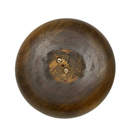 Vintage Wooden Nut Bowl With Attached Nutcracker