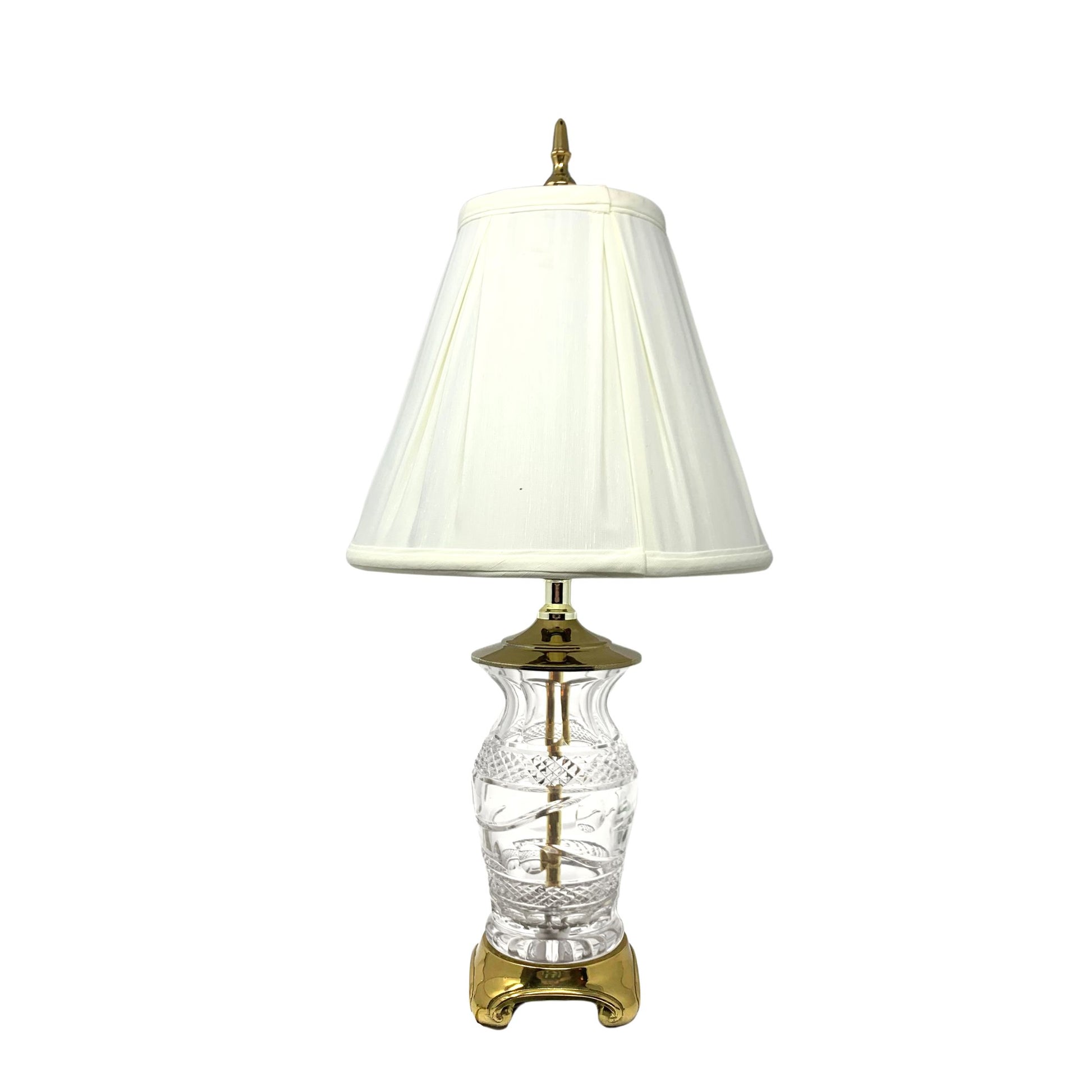 Cut Crystal & Brass Lamp – Goodman's Interiors & Antiques