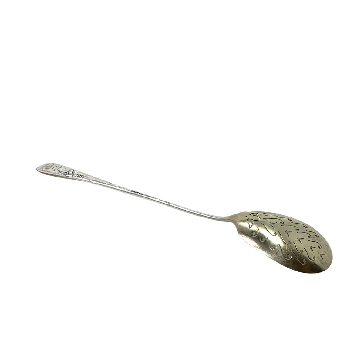 Tiffany & Co “Vine” Gold Washed Sterling Olive Spoon