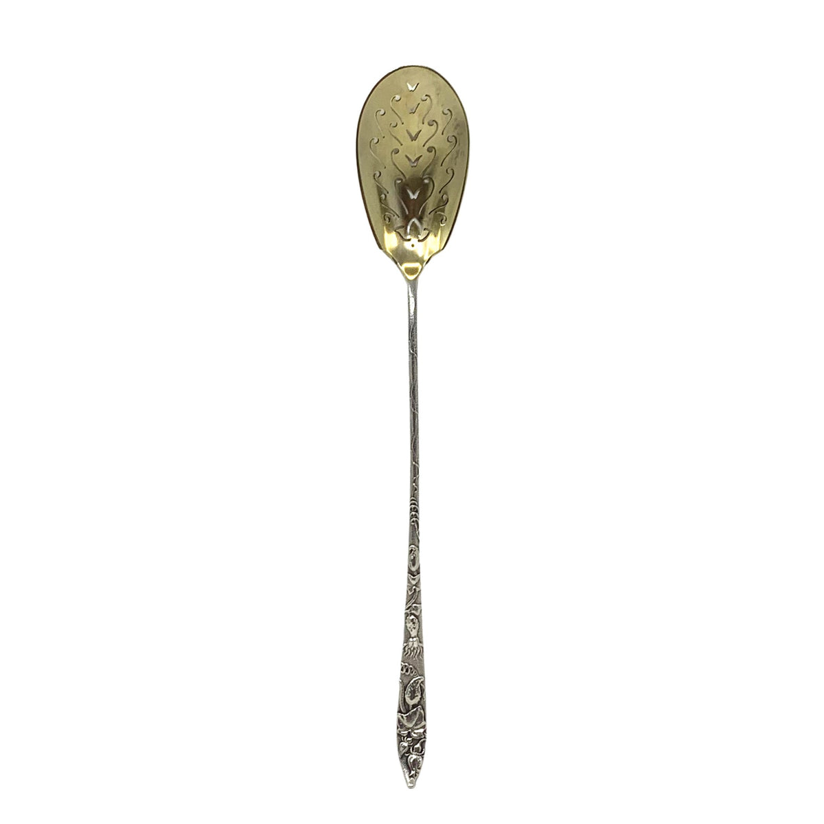 Tiffany & Co “Vine” Gold Washed Sterling Olive Spoon