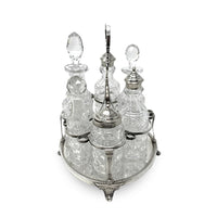 Charles Boyton & Son 1883 London Sterling/Crystal Cruet Set