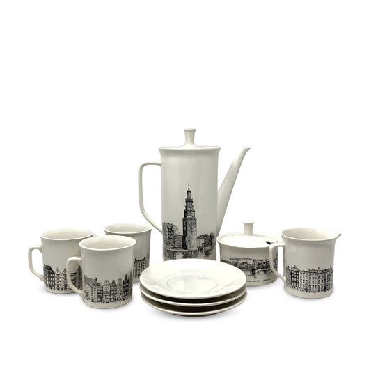 Villeroy & Boch "Amsterdam Canals" 9pc Coffee Service