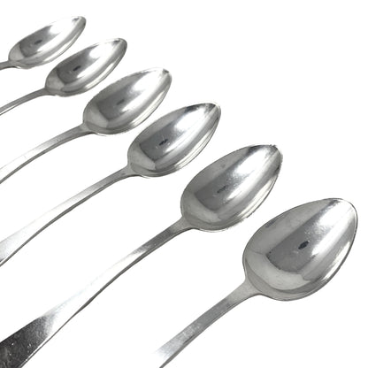 Tiffany Sterling “Faneuil” Monogrammed Tea Spoons (6)