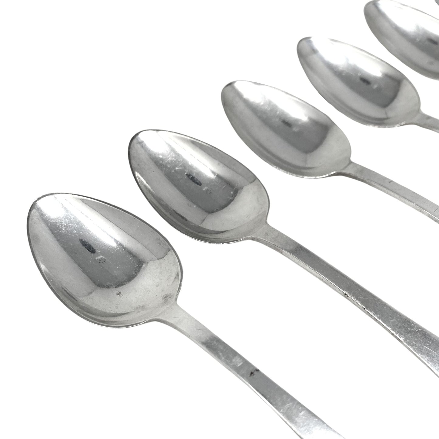 Tiffany Sterling “Faneuil” Monogrammed Tea Spoons (6)