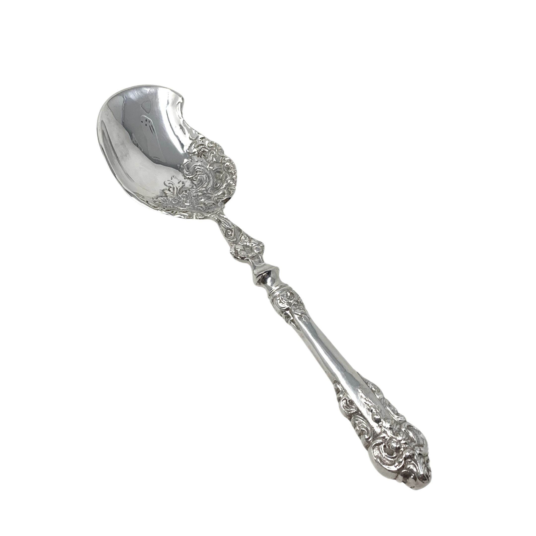 Wallace Grande Baroque Sterling Large Solid Scallop Serving
