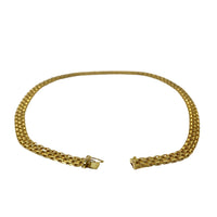 Laro Italian 14K Gold 7.4mm 16” Mesh Necklace