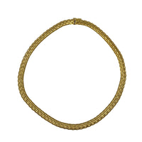 Laro Italian 14K Gold 7.4mm 16” Mesh Necklace