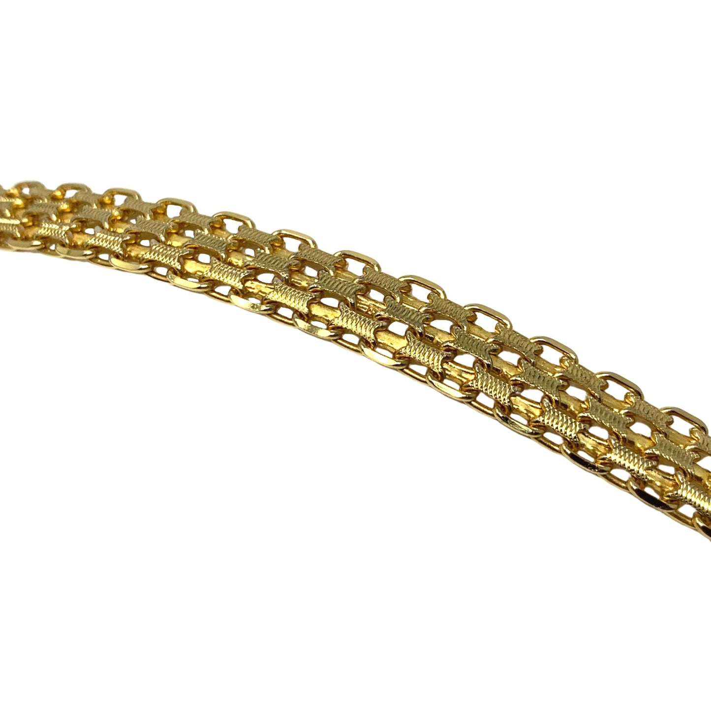 Laro Italian 14K Gold 7.4mm 16” Mesh Necklace