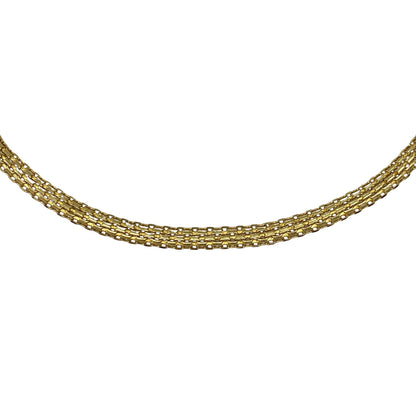 Laro Italian 14K Gold 7.4mm 16” Mesh Necklace