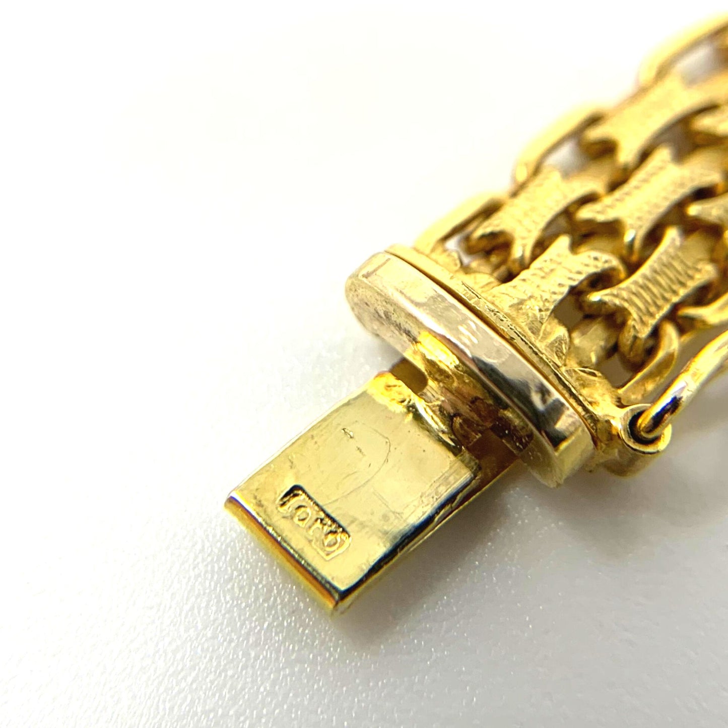 Laro Italian 14K Gold 7.4mm 16” Mesh Necklace