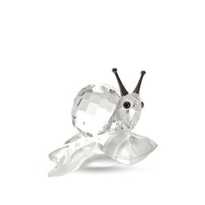 Swarovski Crystal Snail on a Vine Leaf 7615