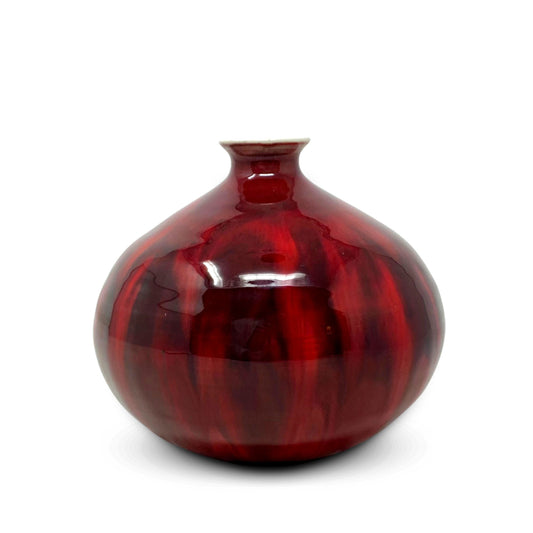Joseph David Broudo Red Glazed Ceramic Vase
