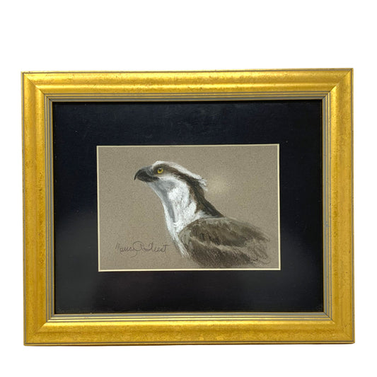 Nancy Richards West Framed Original Osprey Oil Pastel