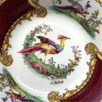 Chelsea Bird Red Berry Bowls by Myott Staffordshire (4)