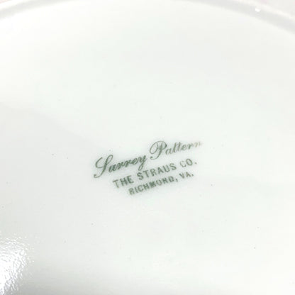 The Straus Co. Richmond VA "Surrey" Divided Dinner Plates (4)