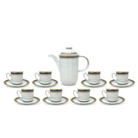 Tirschenreuth Bavaria Demitasse Service (Pot With 8 Cups & Saucers)