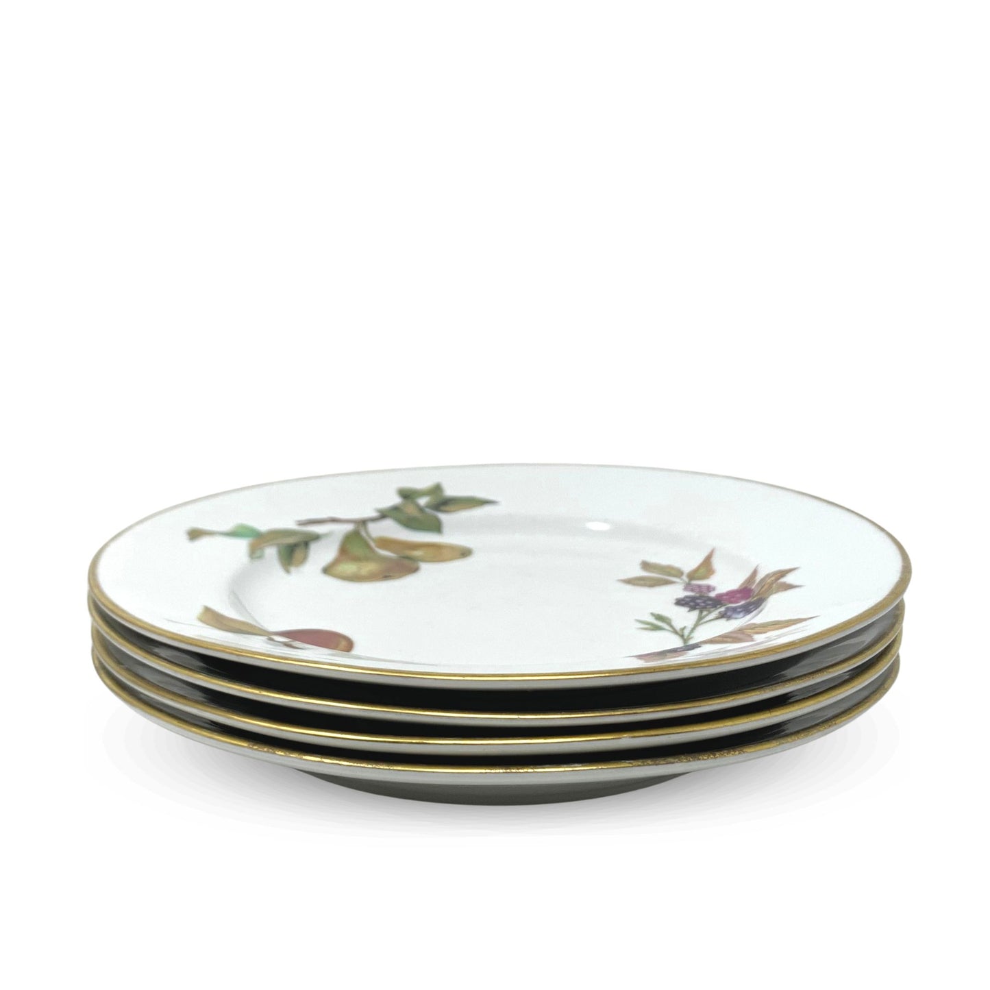 Royal Worcester "Evesham" Gold Salad Plates (4)
