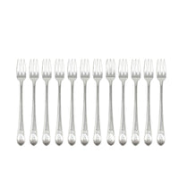 Lunt Early American Sterling Silver "H" Monogrammed Cocktail Forks (12)