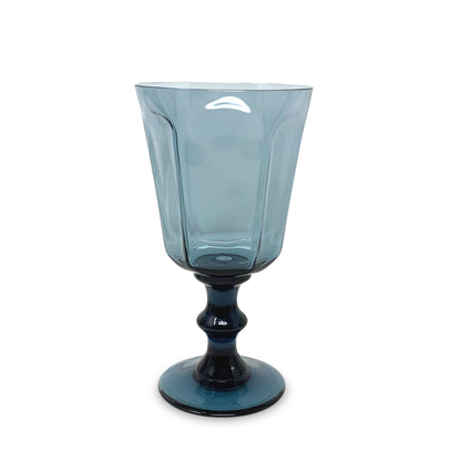 Lenox "Antique" Dark Blue Water Goblets (4)