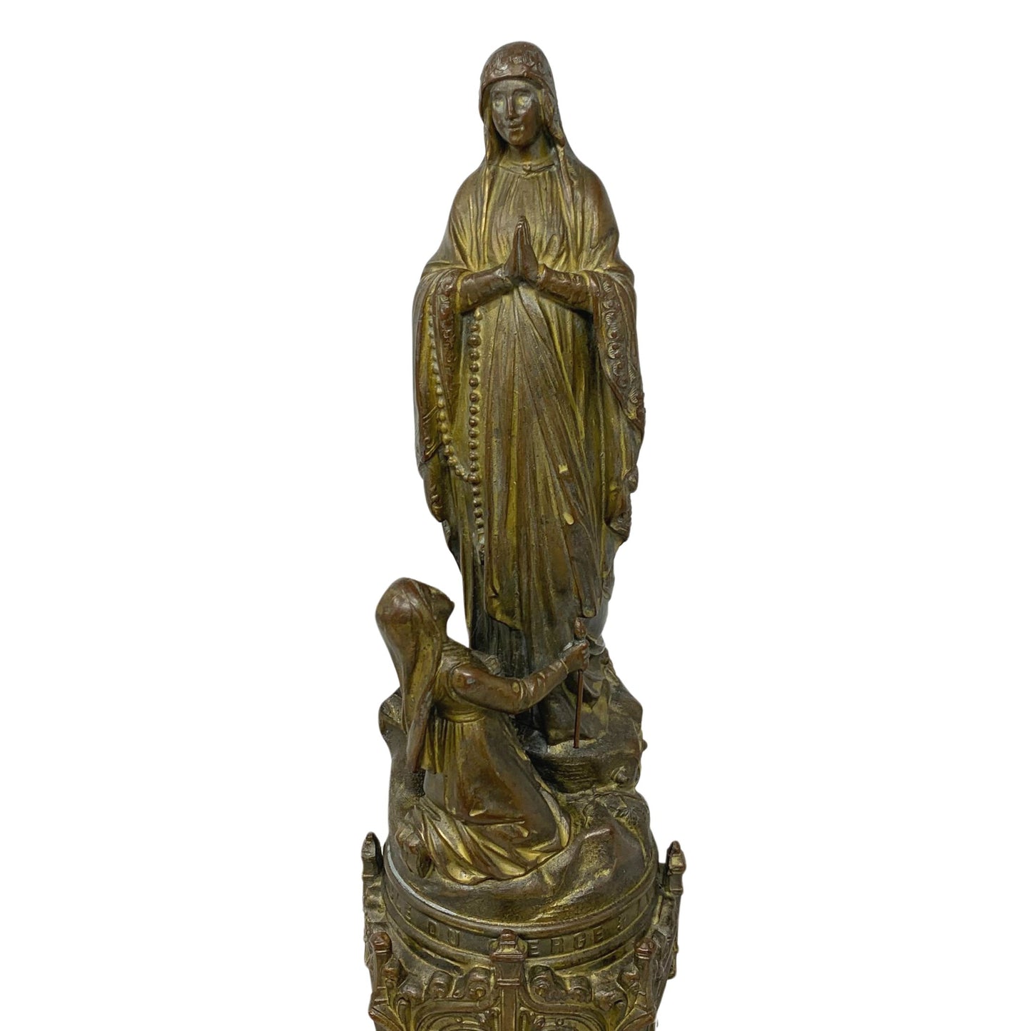 Lourdes Memorabilia Virgin Statue "Miracle du Cierge"
