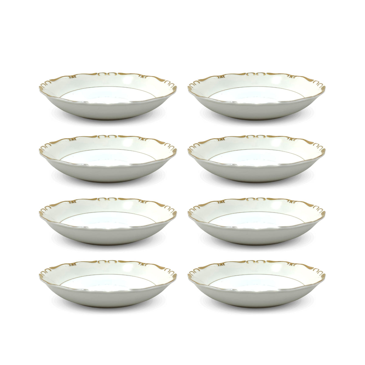 Harmony House "Royal Baroque" Coupe Cereal/ Soup Bowls (8)