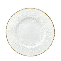 Spode "Savoy" White Dinner Plate With Gold Trim